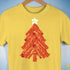 Funny Bacon and Egg Christmas Tree Unisex T-Shirt - Yellow