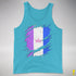 Drag Pride Flag Ripped Reveal Premium Tank Top