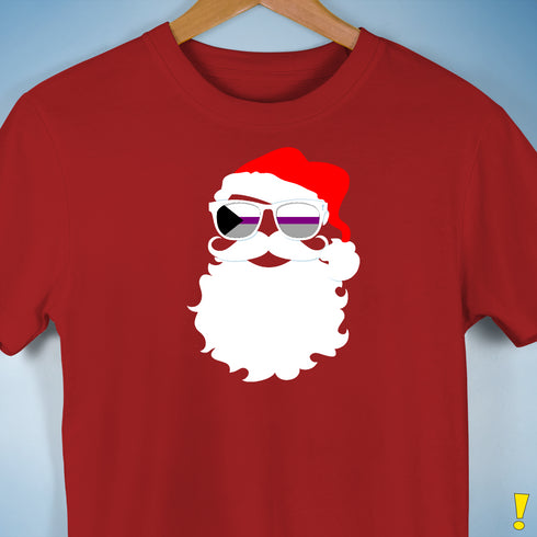 Santa’s Demisexual Pride Flag Shades Premium Unisex T-Shirt - Red