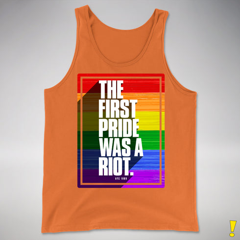 The First Pride Was a Riot - LGBTQ Rainbow Pride Premium Tank Top