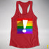 LGBTQ Pride Flag Exclamation Point Racerback Tank