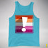 Lesbian Pride Flag Exclamation Point Premium Tank Top