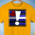 Leather Pride Flag Exclamation Point Premium Unisex T-Shirt