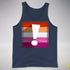 Lesbian Pride Flag Exclamation Point Premium Tank Top