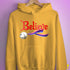 Believe Omnisexial Pride Flag Jingle Bell Hoodie - Mustard