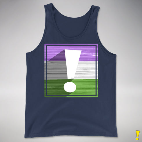Genderqueer Pride Flag Exclamation Point Premium Tank Top