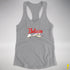 Believe Twink Pride Flag Jingle Bell Racerback Tank - Heather Grey