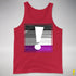 Asexual Pride Flag Exclamation Point Premium Tank Top - Red