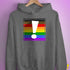LGBTQ Philly Pride Flag Exclamation Point Hoodie
