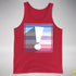 Bigender Pride Flag Exclamation Point Premium Tank Top - Red