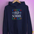 Old School Ugly Christmas Sweater Hoodie - Navy