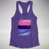 Omnisexual Pride Flag Ripped Reveal Racerback Tank