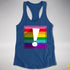 Original LGBTQ Pride Flag Exclamation Point Racerback Tank