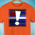 Leather Pride Flag Exclamation Point Premium Unisex T-Shirt