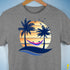 Omnisexual Pride Hammock Summer Beach Sunset Premium Unisex T-Shirt