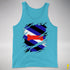 Puppy Pride Flag Ripped Reveal Premium Tank Top