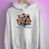 Custom Holiday Joy T-Shirt Hoodie - White