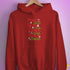 Santa's Reindeer and Drinks Hoodie - Red