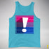Bisexual Pride Flag Exclamation Point Premium Tank Top - Aqua Triblend