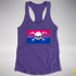 Bisexual Pride Pirate Flag Racerback Tank - Purple