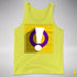 Intersex Pride Flag Exclamation Point Premium Tank Top - Neon Yellow