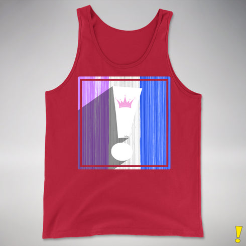 Drag Pride Flag Exclamation Point Premium Tank Top