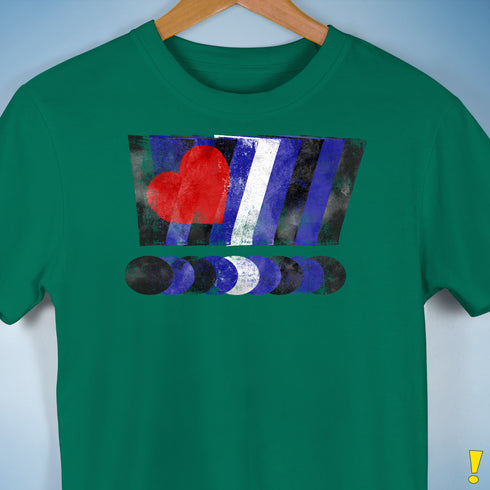 Distressed Leather Pride Exclamation Points Premium Unisex T-Shirt