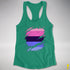 Omnisexual Pride Flag Ripped Reveal Racerback Tank