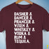 Reindeer and Alcohol List Unisex T-Shirt - Maroon