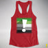 Aromantic Pride Flag Exclamation Point Racerback Tank - Red