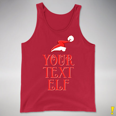 Personalized Elf Family Premium Tank Top - Red