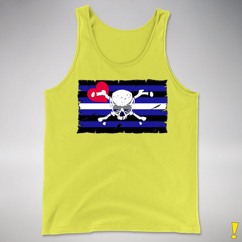 Leather Pride Pirate Flag Premium Tank Top