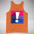 Bisexual Pride Flag Exclamation Point Premium Tank Top - Orange
