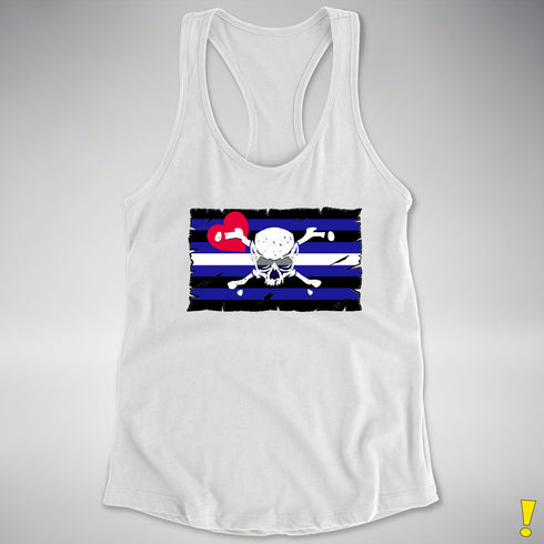 Leather Pride Pirate Flag Racerback Tank