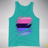 Omnisexual Pride Flag Ripped Reveal Premium Tank Top
