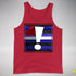 Leather Pride Flag Exclamation Point Premium Tank Top