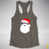 Santa’s Demisexual Pride Flag Shades Racerback Tank - Dark Grey