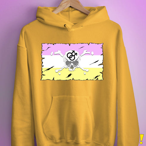 Twink Pride Pirate Flag Hoodie - Mustard