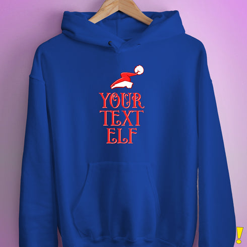Personalized Elf Family Hoodie - Royal Blue