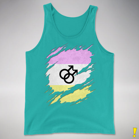 Twink Pride Flag Ripped Reveal Premium Tank Top