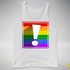 LGBTQ Pride Flag Exclamation Point Premium Tank Top