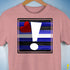 Leather Pride Flag Exclamation Point Premium Unisex T-Shirt