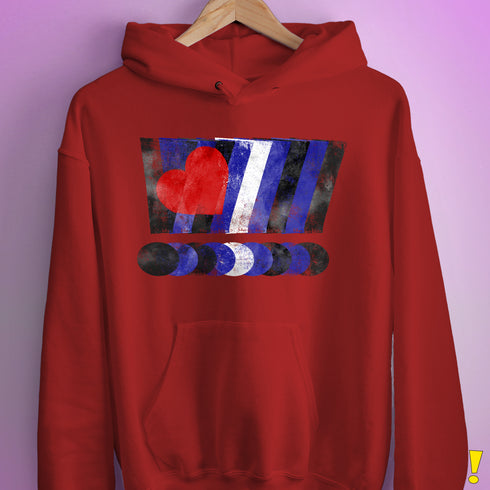 Distressed Leather Pride Exclamation Points Hoodie