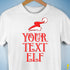 Personalized Elf Family Unisex T-Shirt - White
