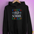 Old School Ugly Christmas Sweater Hoodie - Black