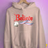 Believe Bigender Pride Flag Jingle Bell Hoodie - Light Pink