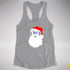 Santa’s Drag Pride Flag Shades Racerback Tank - Grey Heather