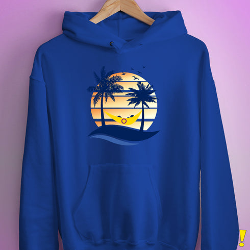 Intersex Pride Hammock Summer Beach Sunset Hoodie