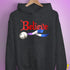 Believe Drag Pride Flag Jingle Bell Hoodie - Dark Grey Heather