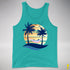 Bigender Pride Hammock Summer Beach Sunset Premium Tank Top